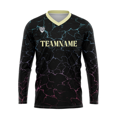 Custom Black Yellow Basketball Soccer Football Shooting Long T-Shirt for Adults and Kids enthsush