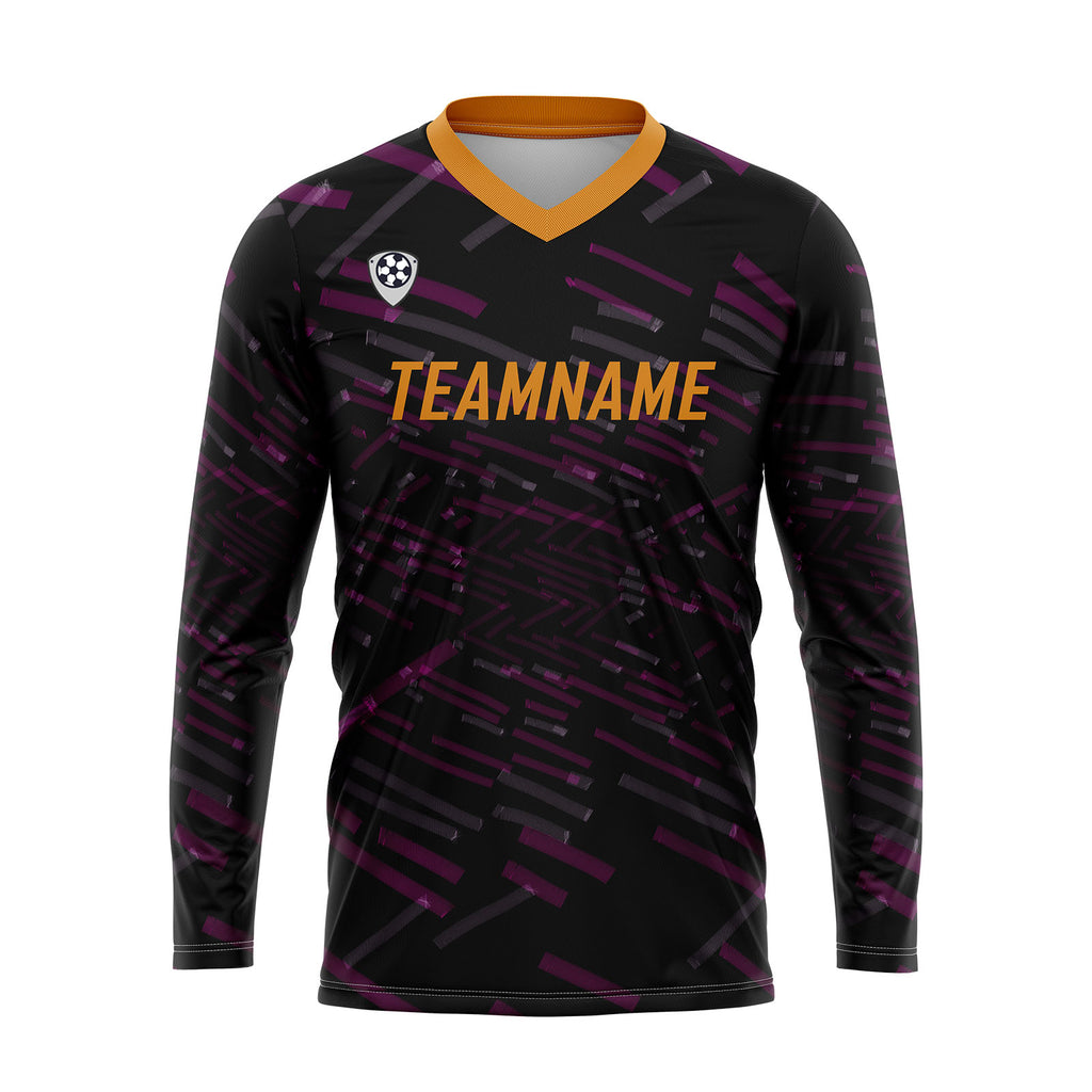 Custom Purple Orange Basketball Soccer Football Shooting Long T-Shirt for Adults and Kids enthsush