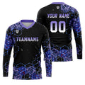 Custom Purple Basketball Soccer Football Shooting Long T-Shirt for Adults and Kids enthsush