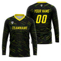 Custom Green Yellow Basketball Soccer Football Shooting Long T-Shirt for Adults and Kids enthsush