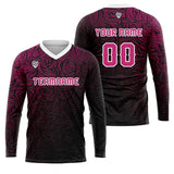 Custom Rose Basketball Soccer Football Shooting Long T-Shirt for Adults and Kids