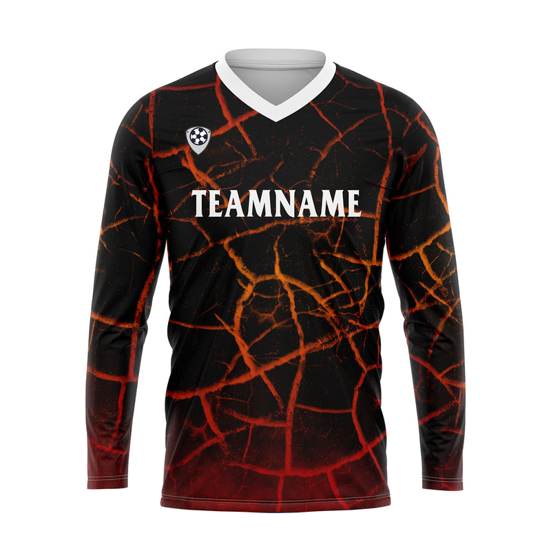 Custom Red Basketball Soccer Football Shooting Long T-Shirt for Adults and Kids