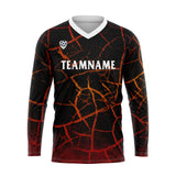 Custom Red Basketball Soccer Football Shooting Long T-Shirt for Adults and Kids