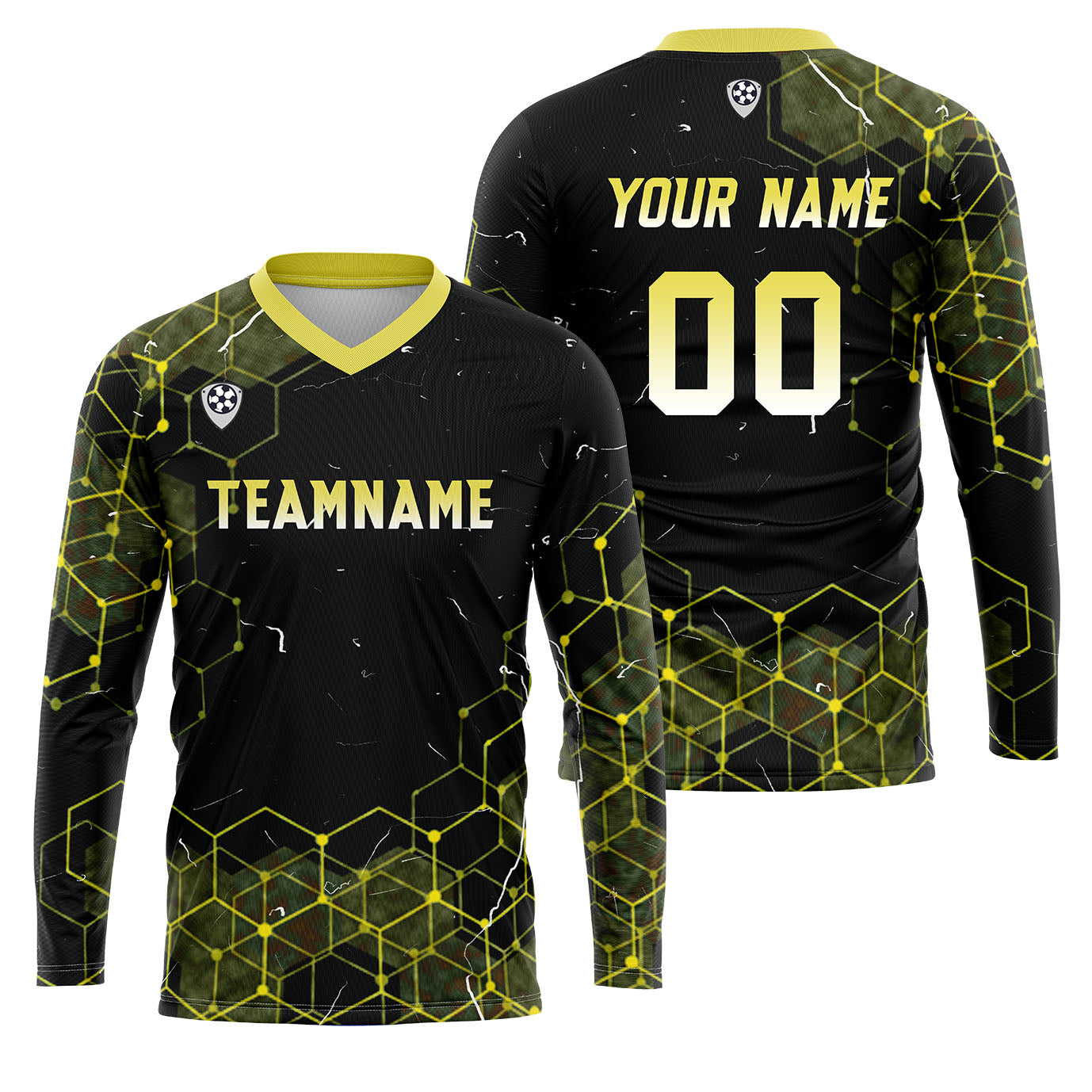 Custom Yellow Basketball Soccer Football Shooting Long T-Shirt for Adults and Kids enthsush