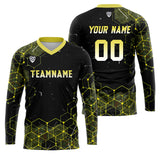 Custom Yellow Basketball Soccer Football Shooting Long T-Shirt for Adults and Kids