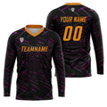 Custom Purple Orange Basketball Soccer Football Shooting Long T-Shirt for Adults and Kids enthsush