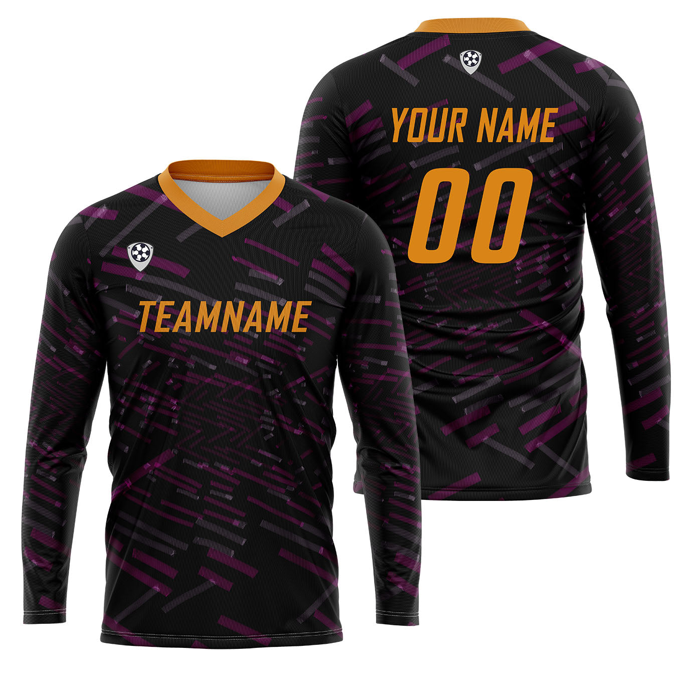 Custom Purple Orange Basketball Soccer Football Shooting Long T-Shirt for Adults and Kids enthsush