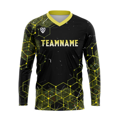 Custom Yellow Basketball Soccer Football Shooting Long T-Shirt for Adults and Kids enthsush