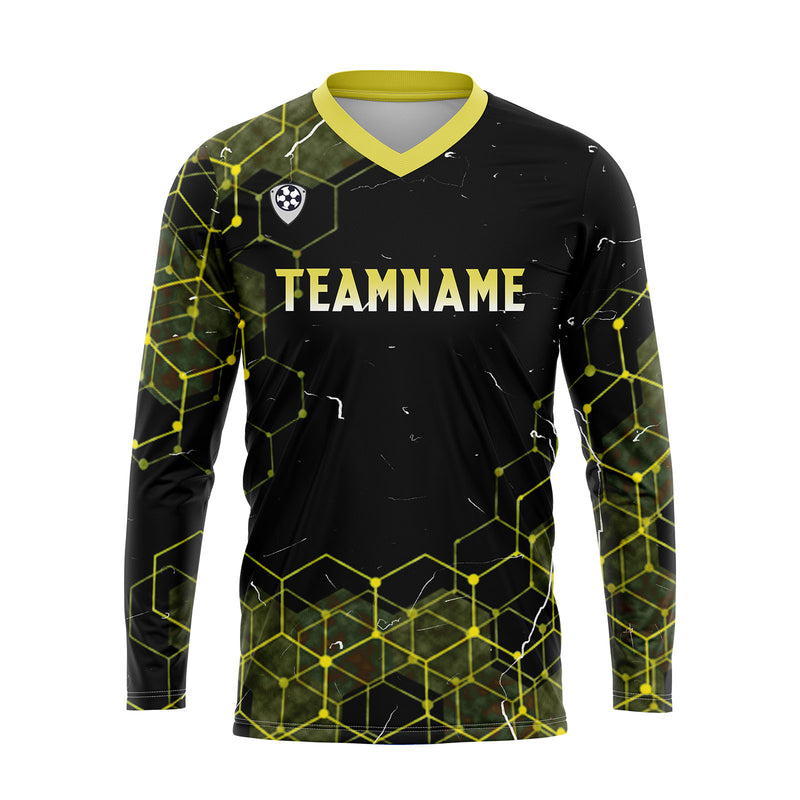 Custom Yellow Basketball Soccer Football Shooting Long T-Shirt for Adults and Kids