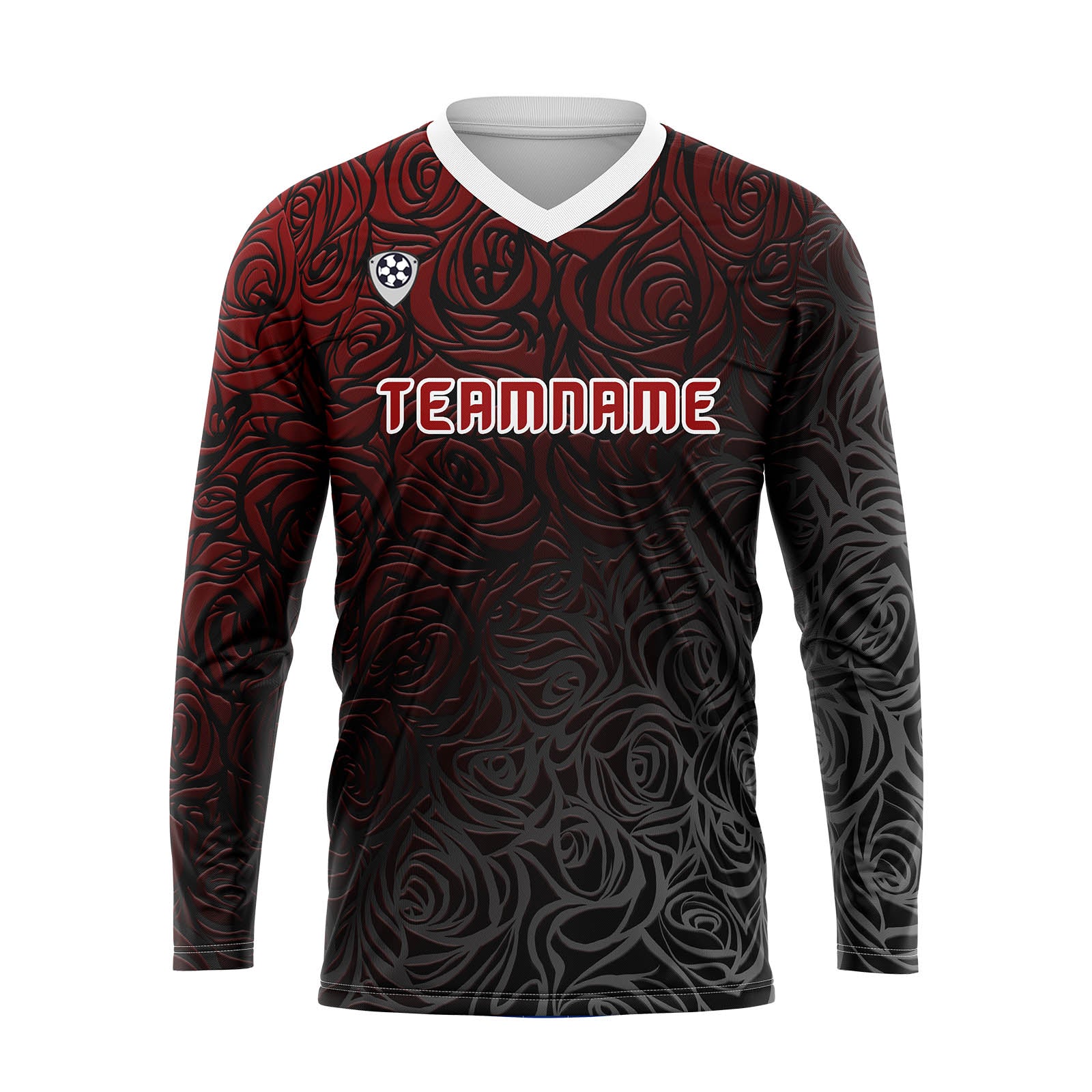 Custom Red Basketball Soccer Football Shooting Long T-Shirt for Adults and Kids enthsush