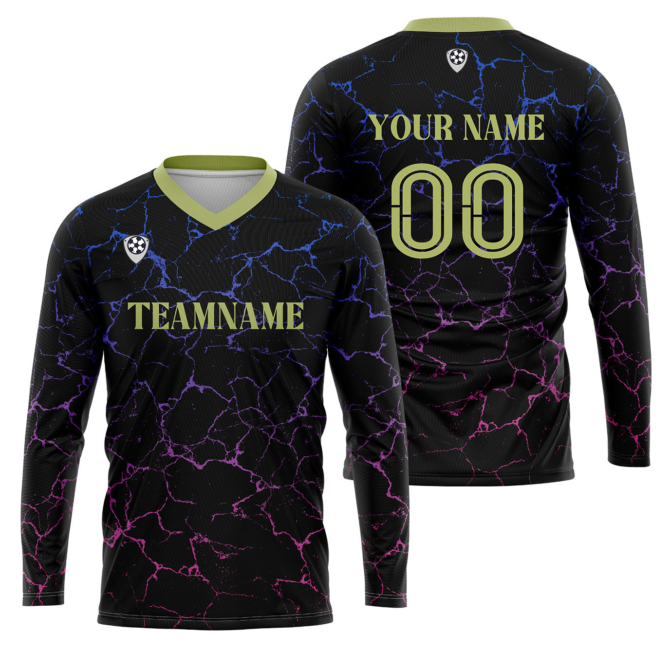 Custom Black Green Basketball Soccer Football Shooting Long T-Shirt for Adults and Kids enthsush