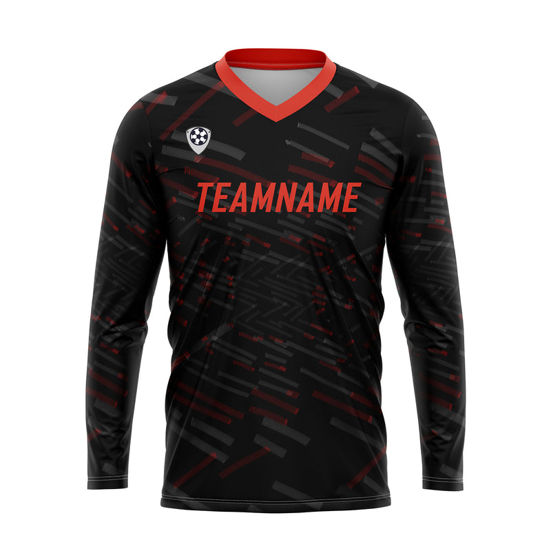 Custom Red White Basketball Soccer Football Shooting Long T-Shirt for Adults and Kids