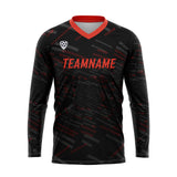 Custom Red White Basketball Soccer Football Shooting Long T-Shirt for Adults and Kids