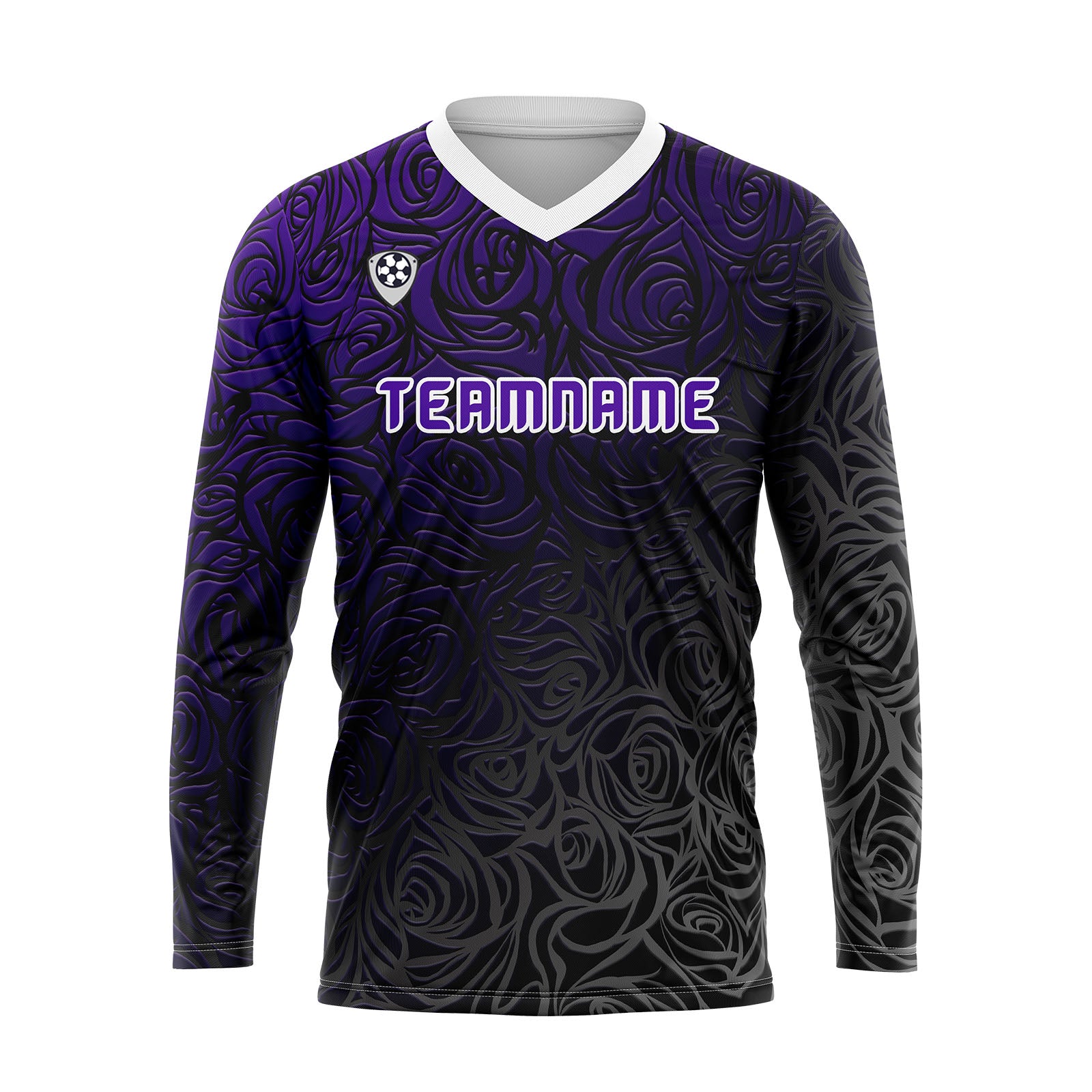 Custom Purple Basketball Soccer Football Shooting Long T-Shirt for Adults and Kids enthsush