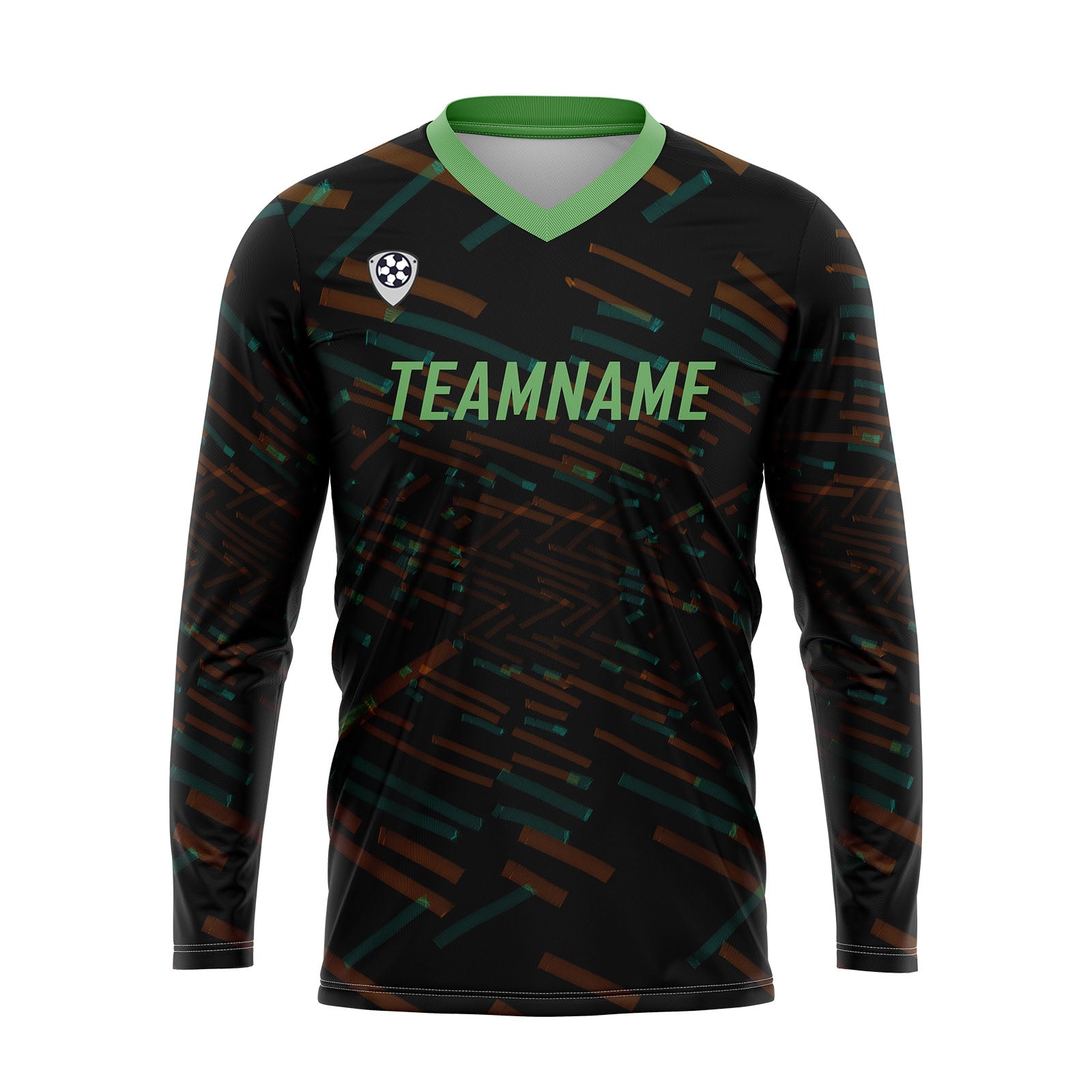 Custom Orange Green Basketball Soccer Football Shooting Long T-Shirt for Adults and Kids enthsush
