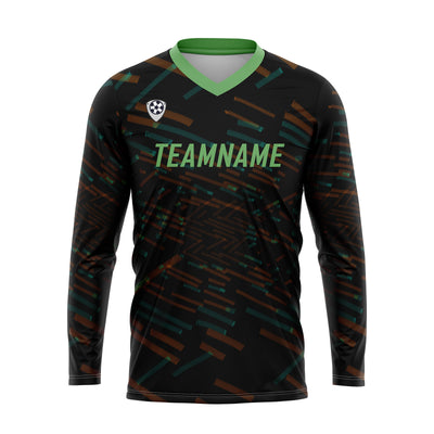 Custom Orange Green Basketball Soccer Football Shooting Long T-Shirt for Adults and Kids enthsush