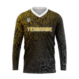 Custom Yellow Basketball Soccer Football Shooting Long T-Shirt for Adults and Kids