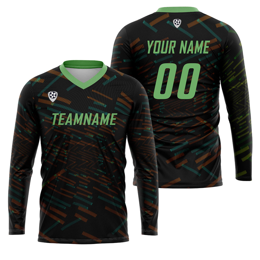 Custom Orange Green Basketball Soccer Football Shooting Long T-Shirt for Adults and Kids enthsush