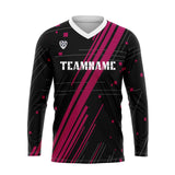 Custom Rose Red White Basketball Soccer Football Shooting Long T-Shirt for Adults and Kids