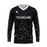 Custom Black White Basketball Soccer Football Shooting Long T-Shirt for Adults and Kids