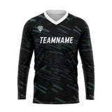 Custom Green White Basketball Soccer Football Shooting Long T-Shirt for Adults and Kids