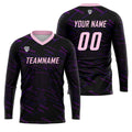 Custom Purple Pink Basketball Soccer Football Shooting Long T-Shirt for Adults and Kids enthsush