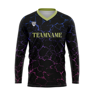 Custom Black Green Basketball Soccer Football Shooting Long T-Shirt for Adults and Kids enthsush
