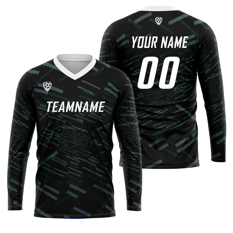 Custom Green White Basketball Soccer Football Shooting Long T-Shirt for Adults and Kids