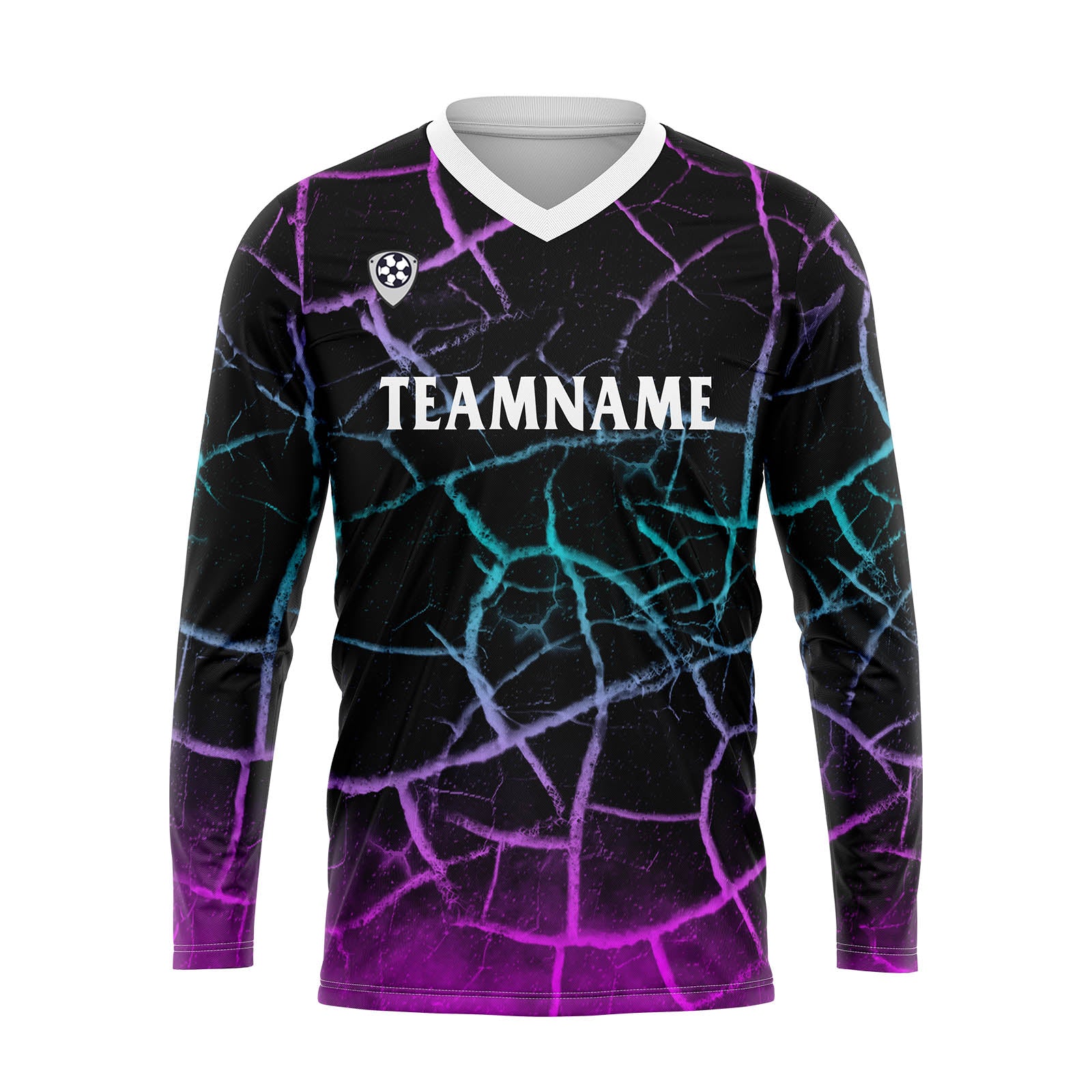 Custom Blue Powder Basketball Soccer Football Shooting Long T-Shirt for Adults and Kids enthsush