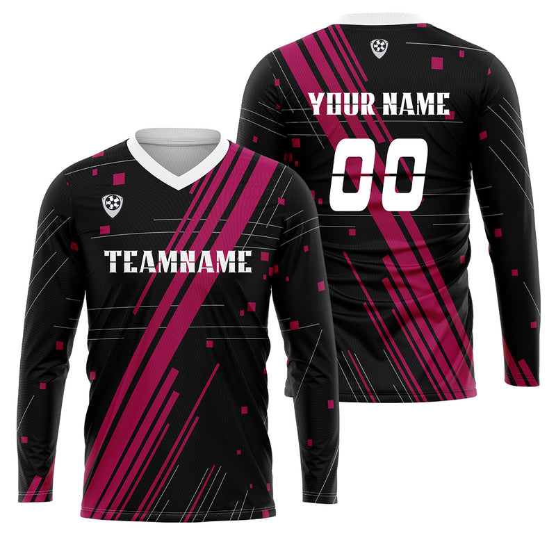 Custom Rose Red White Basketball Soccer Football Shooting Long T-Shirt for Adults and Kids