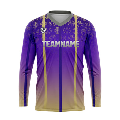 Custom Purple Gray Basketball Soccer Football Shooting Long T-Shirt for Adults and Kids enthsush