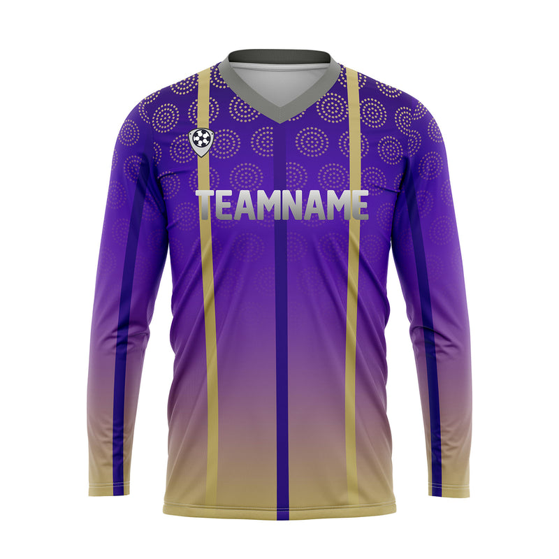 Custom Purple Gray Basketball Soccer Football Shooting Long T-Shirt for Adults and Kids