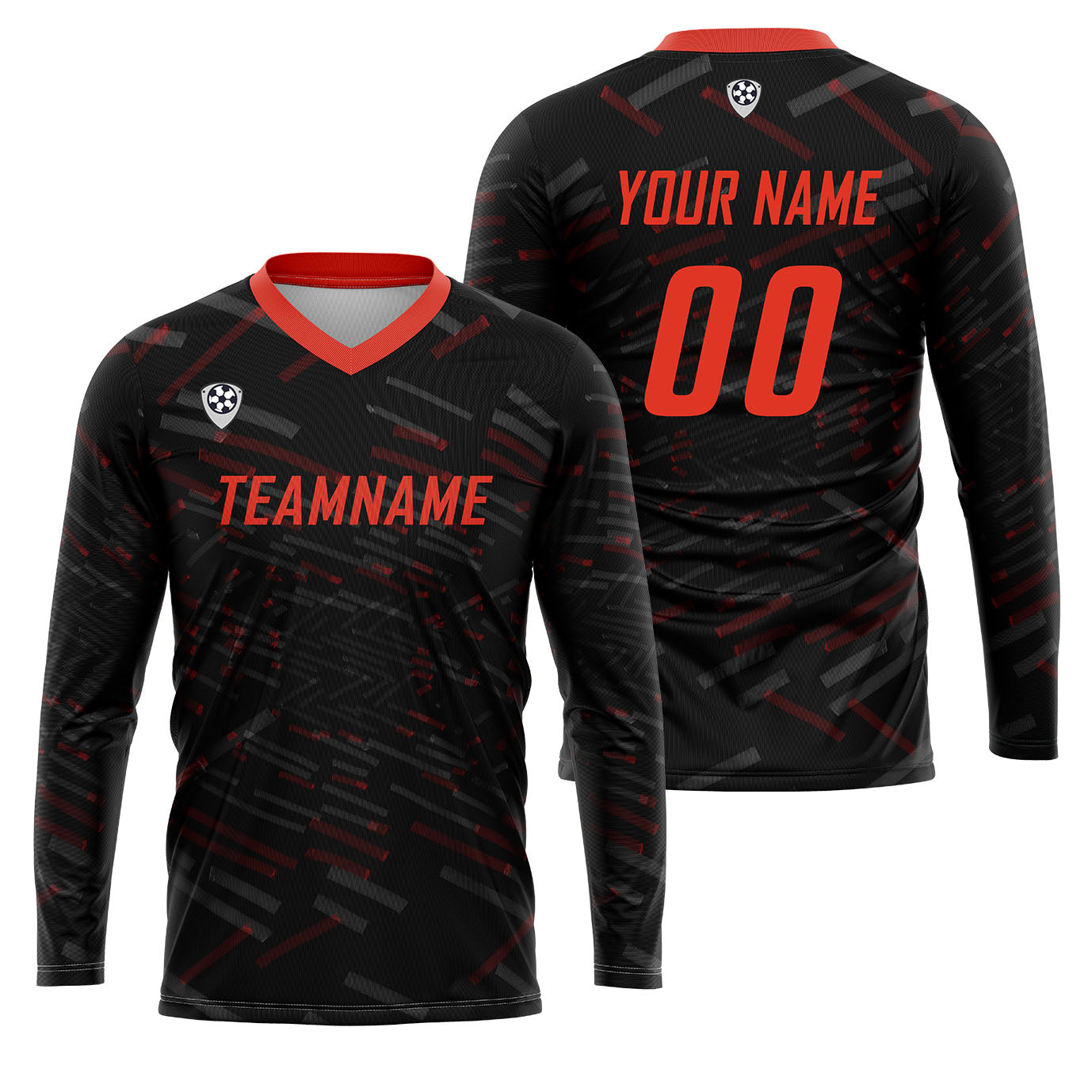 Custom Red White Basketball Soccer Football Shooting Long T-Shirt for Adults and Kids enthsush