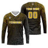 Custom Yellow Basketball Soccer Football Shooting Long T-Shirt for Adults and Kids