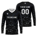 Custom Black White Basketball Soccer Football Shooting Long T-Shirt for Adults and Kids enthsush