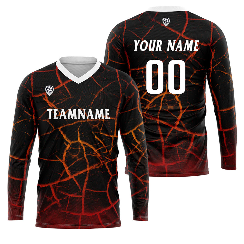 Custom Red Basketball Soccer Football Shooting Long T-Shirt for Adults and Kids