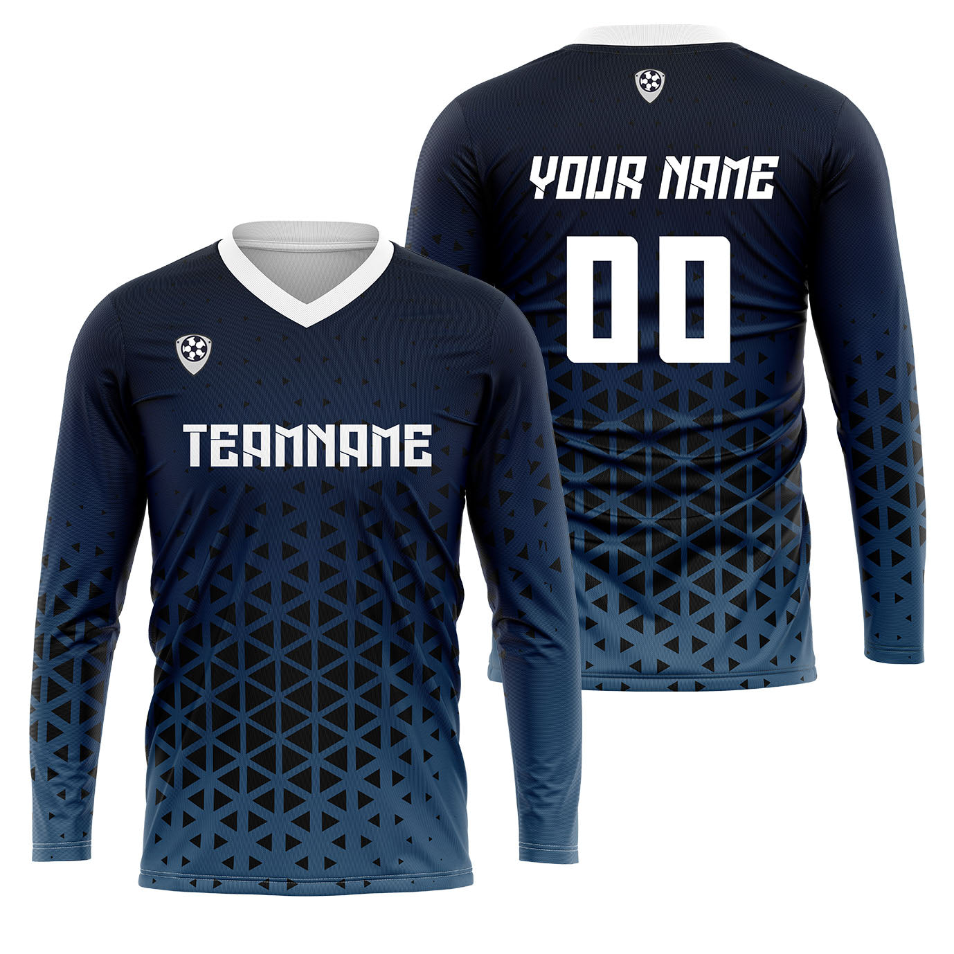 Custom Blue White Basketball Soccer Football Shooting Long T-Shirt for Adults and Kids enthsush