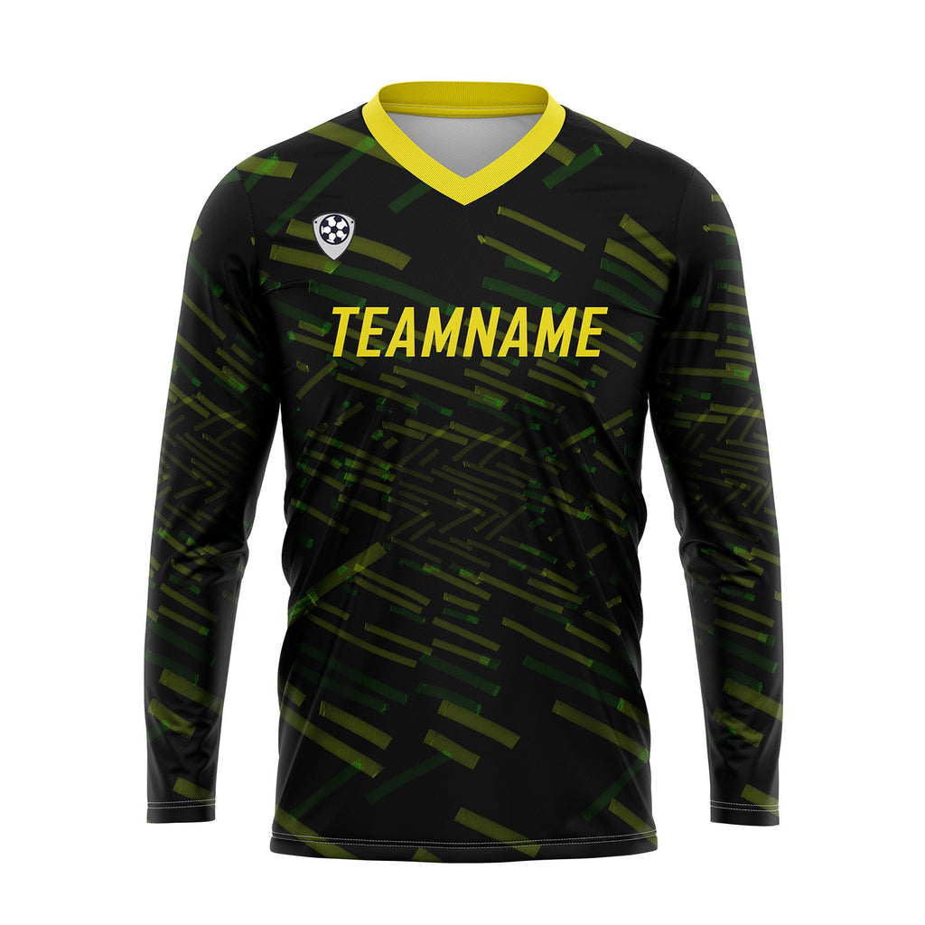 Custom Green Yellow Basketball Soccer Football Shooting Long T-Shirt for Adults and Kids enthsush
