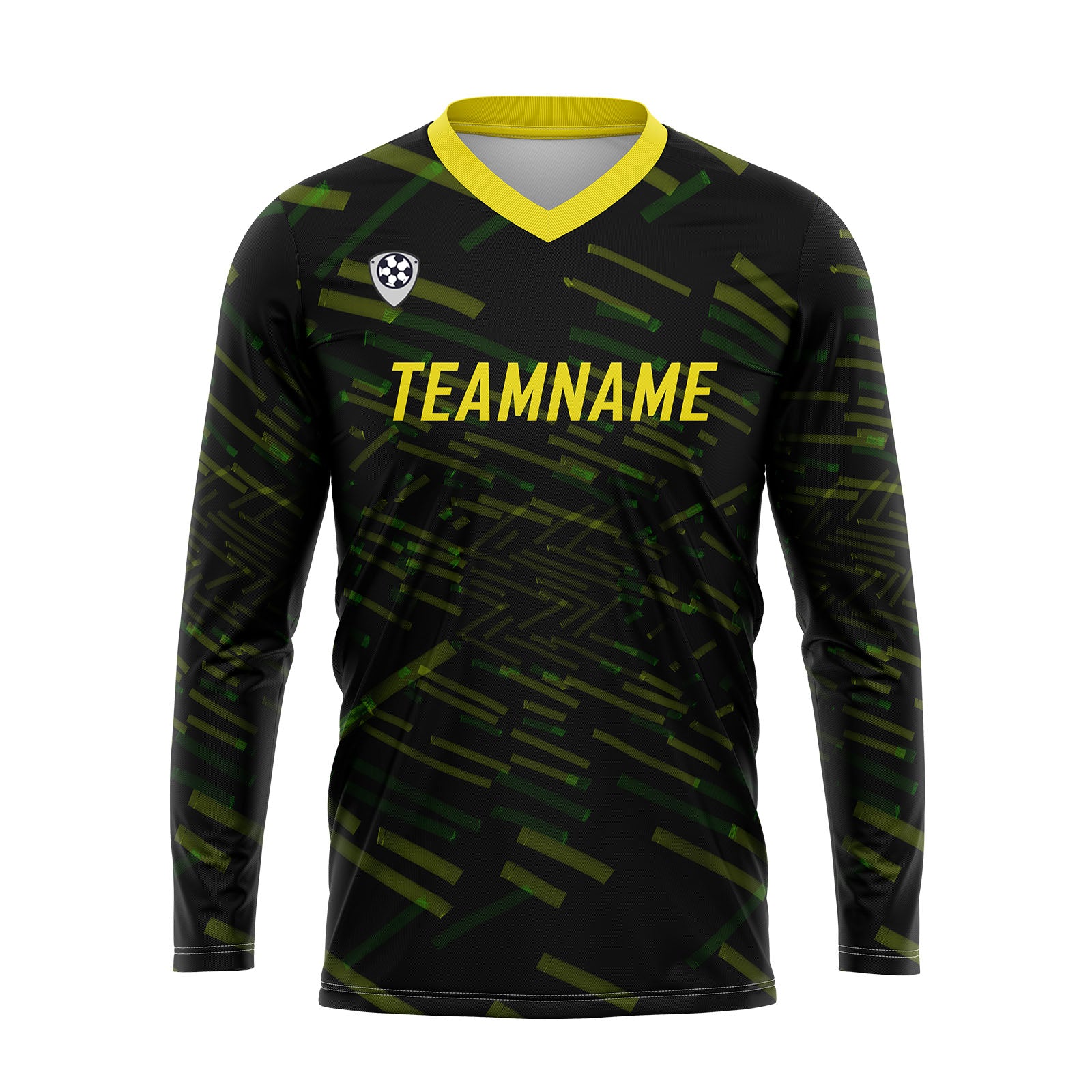 Custom Green Yellow Basketball Soccer Football Shooting Long T-Shirt for Adults and Kids enthsush