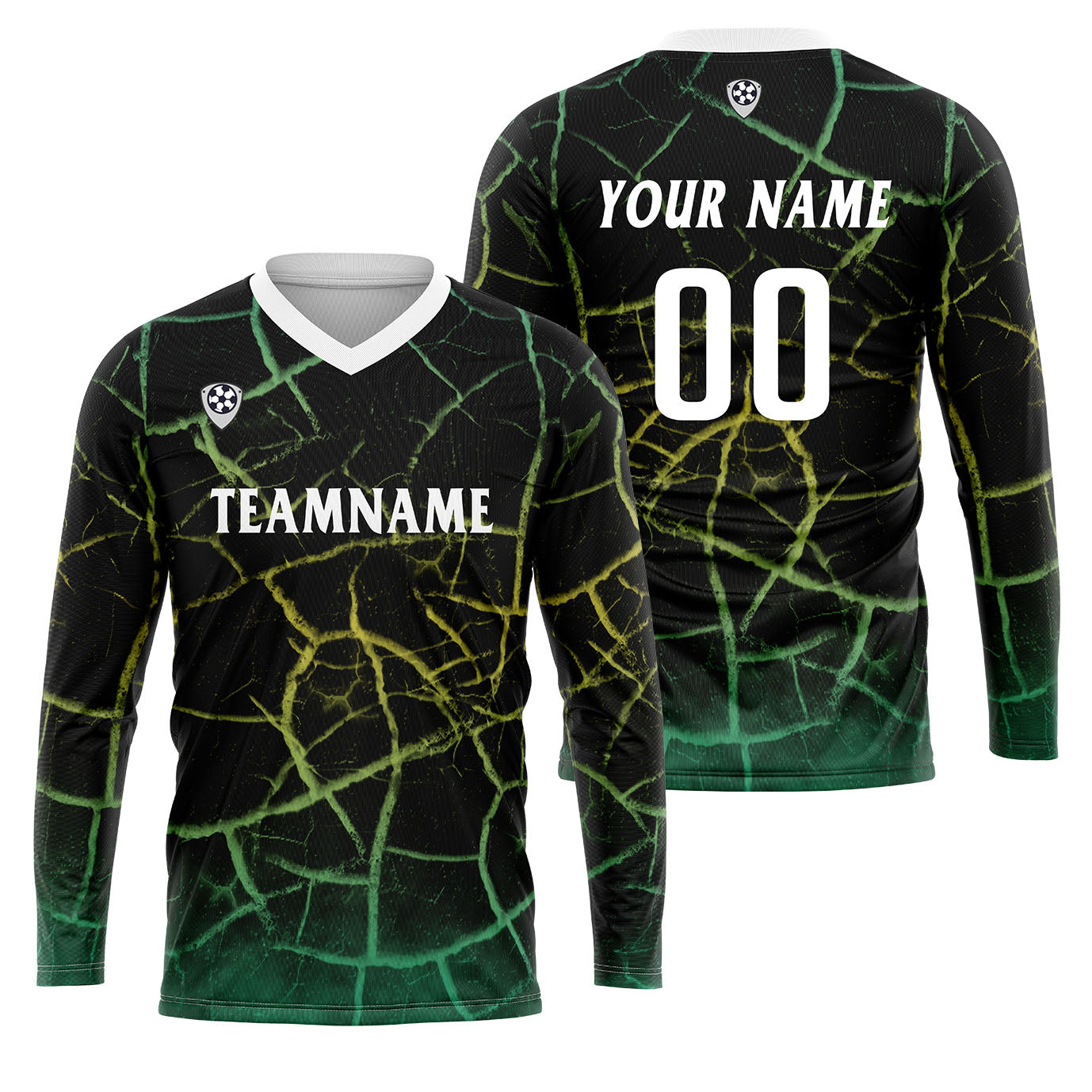 Custom Yellow Green Basketball Soccer Football Shooting Long T-Shirt for Adults and Kids enthsush