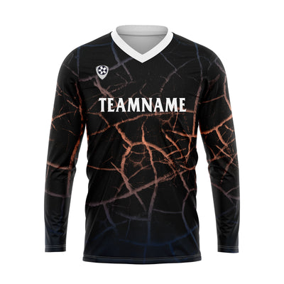 Custom Orange Blue Basketball Soccer Football Shooting Long T-Shirt for Adults and Kids enthsush