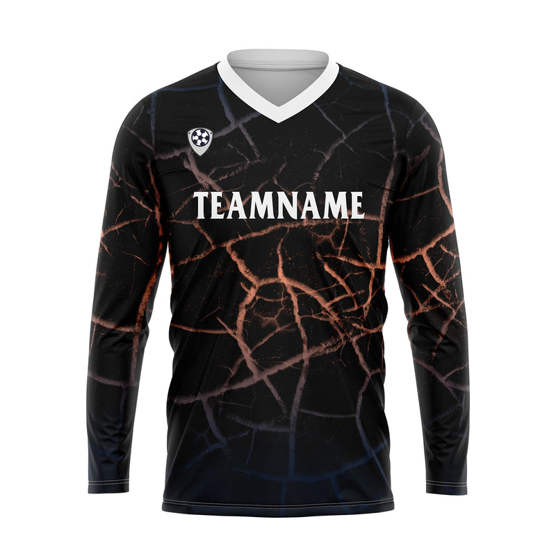 Custom Orange Blue Basketball Soccer Football Shooting Long T-Shirt for Adults and Kids