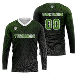 Custom Olive Green Basketball Soccer Football Shooting Long T-Shirt for Adults and Kids