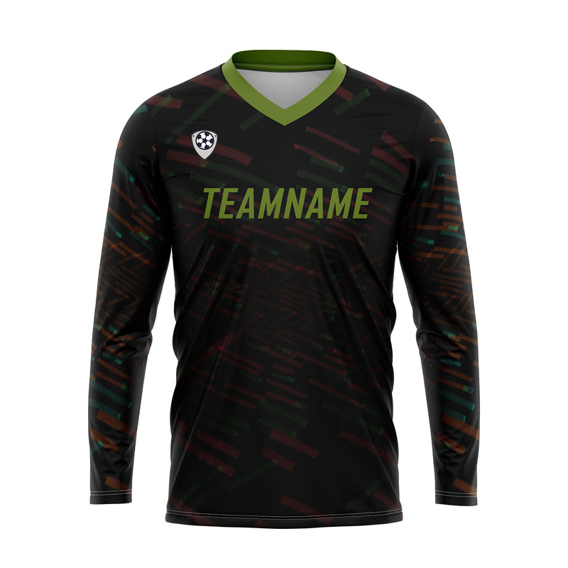 Custom Orange Olive Green Basketball Soccer Football Shooting Long T-Shirt for Adults and Kids