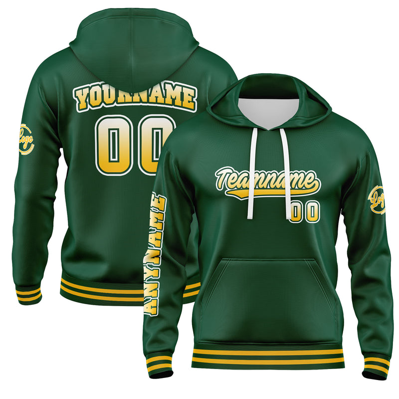 Custom Green Sweatshirt Hoodie For Men Women Girl Boy Print Your Logo Name Number