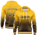 Custom Brown Yellow Sweatshirt Hoodie For Men Women Girl Boy Print Your Logo Name Number enthsush