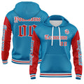 Custom Blue Red Sweatshirt Hoodie For Men Women Girl Boy Print Your Logo Name Number enthsush
