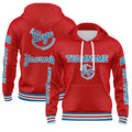 Custom Blue Red Sweatshirt Hoodie For Men Women Girl Boy Print Your Logo Name Number enthsush