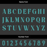 Custom Black Teal Basketball Soccer Football Shooting Long T-Shirt for Adults and Kids