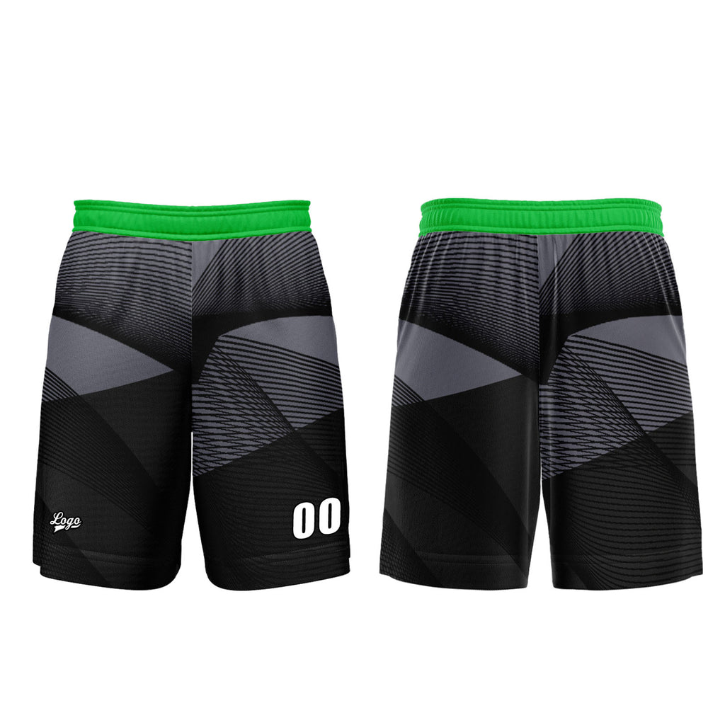 Custom Black Green Basketball Jersey Uniform Suit Printed Your Logo Name Number enthsush